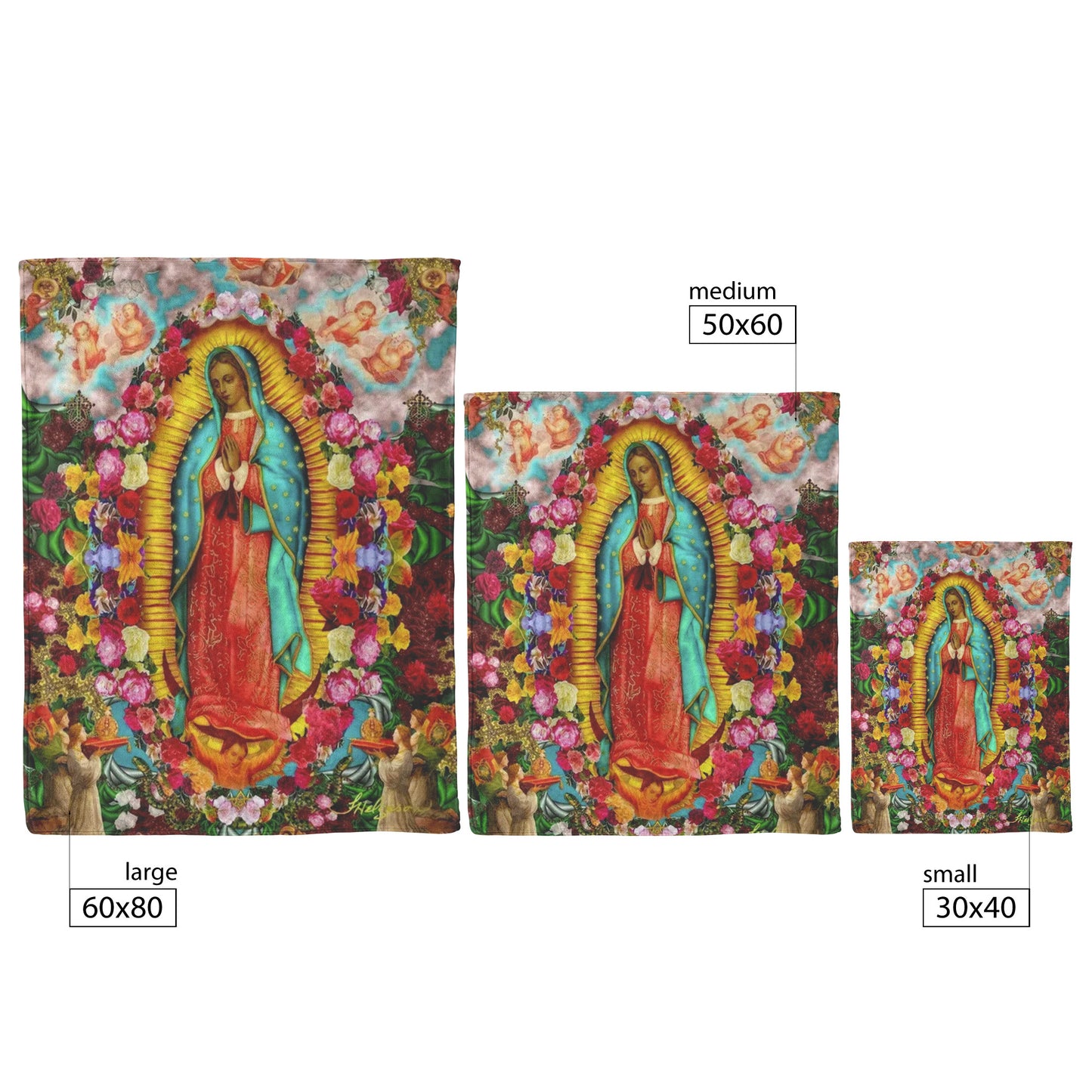 BLESSED MARY THROW BLANKET