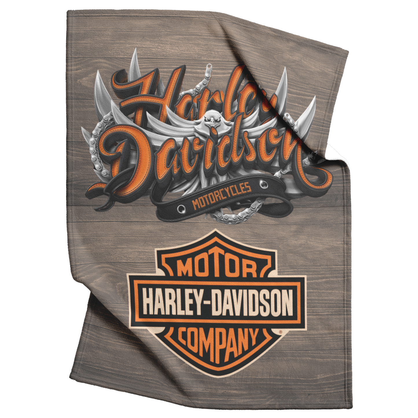Harley_Davidson_Fiery_Eagle_Blanket_Gift_V_Blanket_Top_Bottom_Folds_Mockup.png