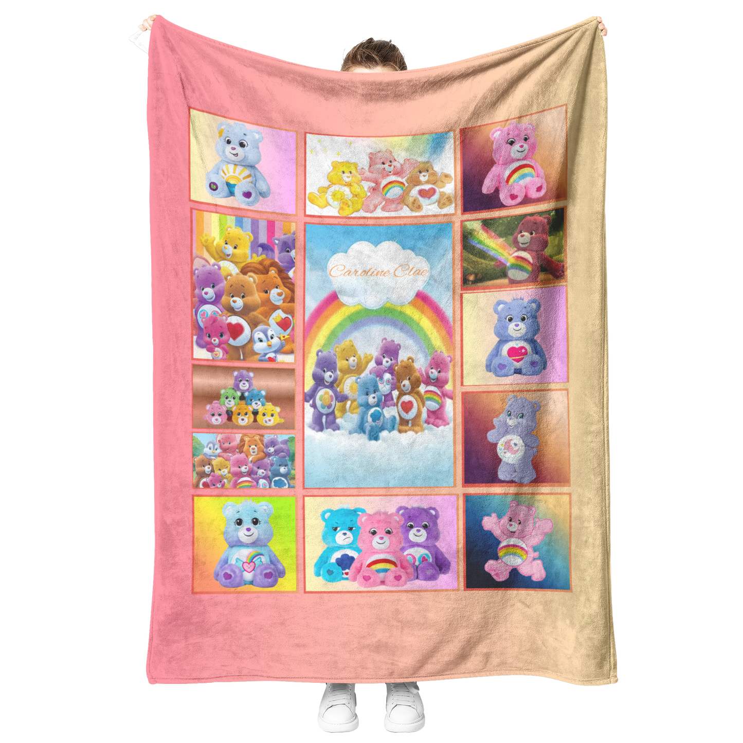 Personalized_Care_Bears_Blanket_50_60_V_Blanket_Model_Mockup.png