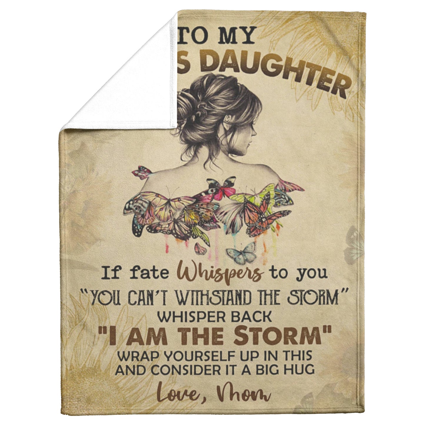 TO MY BADASS DAUGHTER BLANKET FROM MOM 60 X 80_ORIGINAL