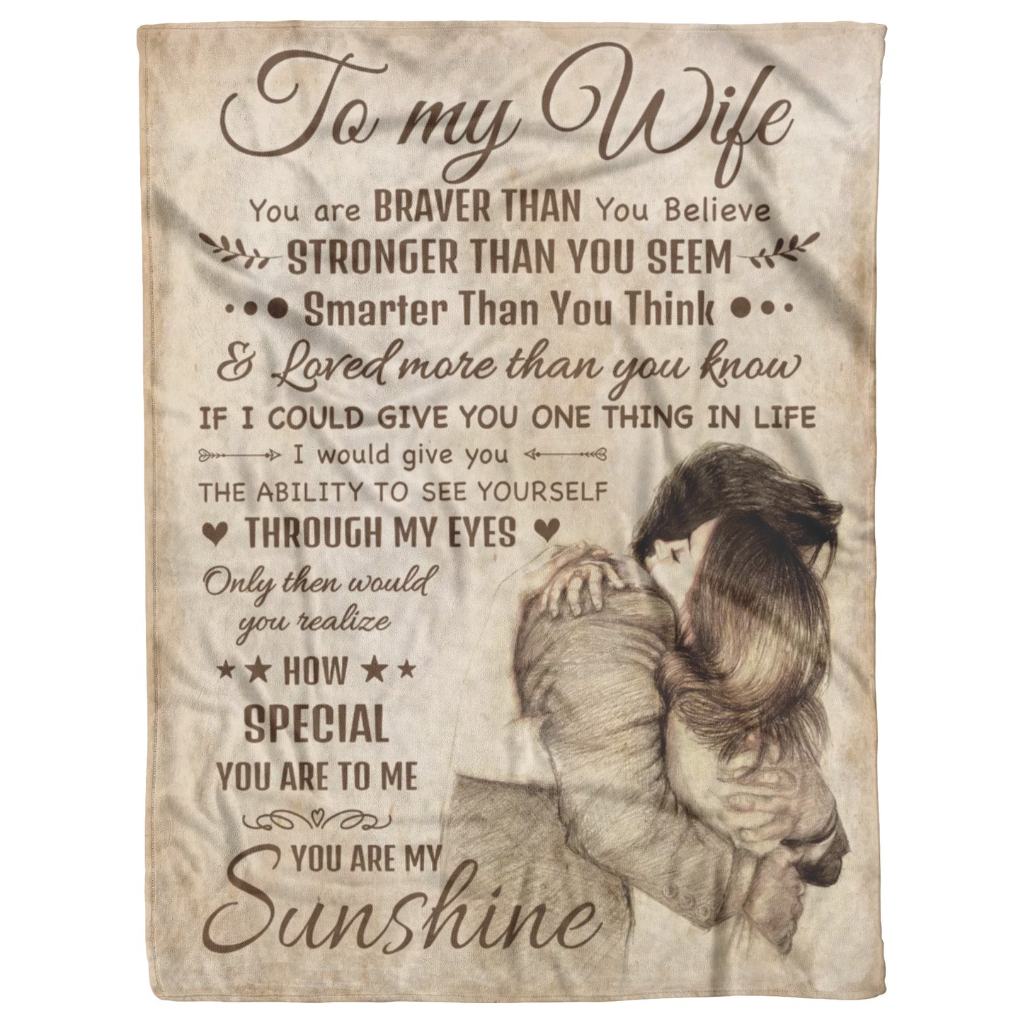 Wife Blanket - to My Wife Blanket from Husband for Christmas Birthday Valentine
