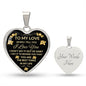TO MY LOVE | PERSONALIZED HEART PENDANT NECKLACE | YOU ARE THE BEST THING