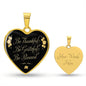 HEART NECKLACE | BE THANKFUL BE GRATEFUL BE BLESSED