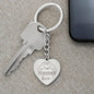 FOREVER LOVE PERSONALIZED ENGRAVED HEART KEYCHAIN