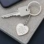 CARRY THIS WITH YOU ALWAYS PERSONALIZED ENGRAVED HEART KEYCHAIN