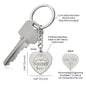 FOREVER LOVE PERSONALIZED ENGRAVED HEART KEYCHAIN
