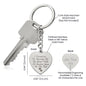 I PROMISE TO ALWAYS BE BY YOUR SIDE PESONALIZED ENGRAVED HEART KEYCHAIN