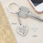 I LOVE YOU MORE THE END I WIN PERSONALIZED ENGRAVED HEART KEYCHAIN