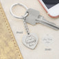 FOREVER LOVE PERSONALIZED ENGRAVED HEART KEYCHAIN