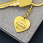 FOREVER LOVE PERSONALIZED ENGRAVED HEART KEYCHAIN