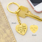 I LOVE YOU BUTT HOLE PERSONALIZED ENGRAVED HEART KEYCHAIN | FUNNY GAG DIRTY SEXY KEYCHAIN