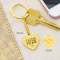 ENGRAVED HEART KEYCHAIN | FAITH OVER FEAR