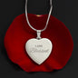 ENGRAVED PERSONALIZED HEART NECKLACE | I AM BLESSED