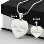 ENGRAVED PERSONALIZED HEART NECKLACE | I AM BLESSED