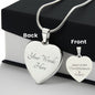 ENGRAVED PERSONALIZED HEART NECKLACE | GREAT IS THY FAITHFULNESS