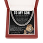 To My Son Necklace Lion, Gift for Son,To My Son From Dad, Birthday Gift For Son