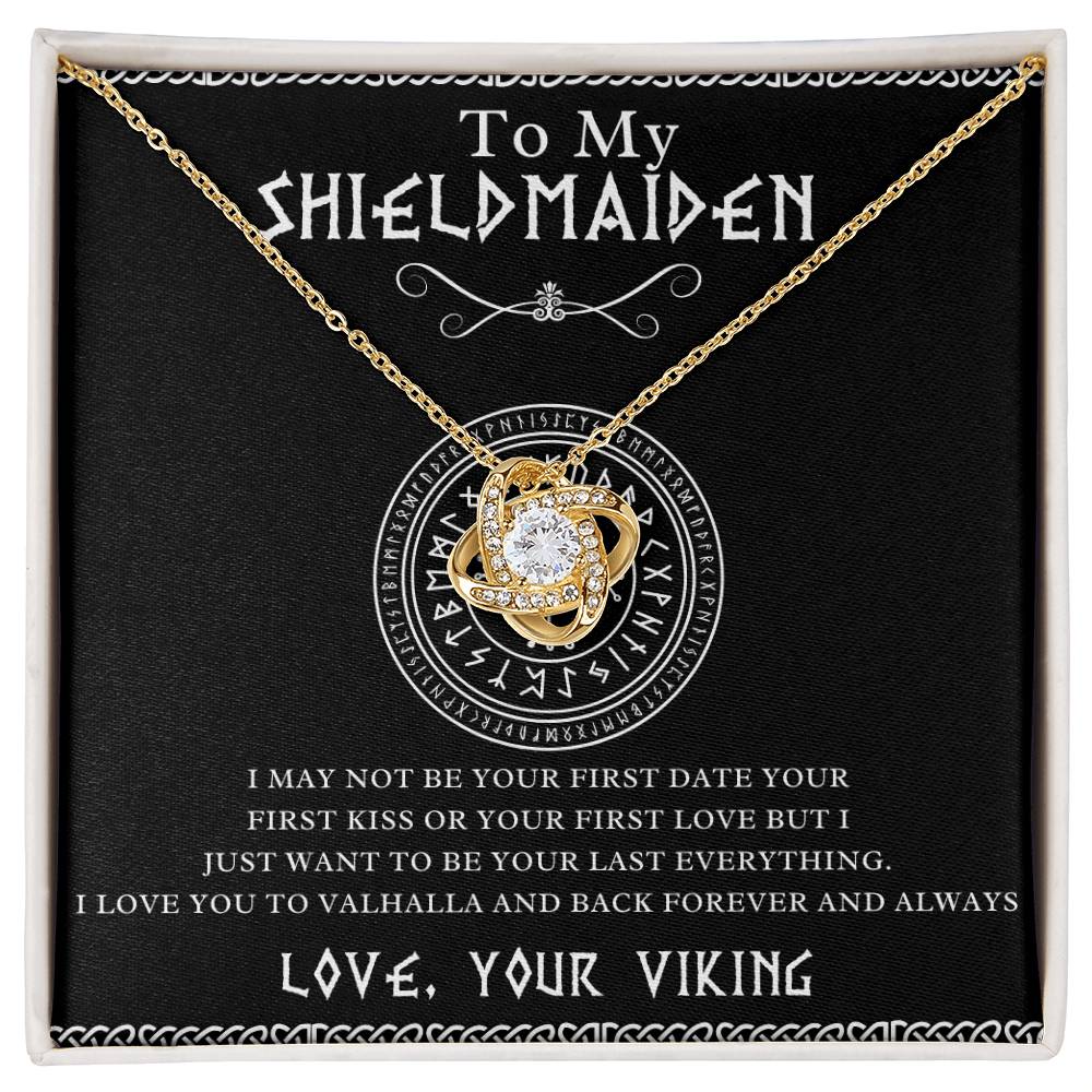 Necklace Gift To My Shieldmaiden, Viking Jewelry For Women, Her, Wife, Soulmate