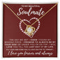 TO MY BEAUTIFUL SOULMATE | I FOUND MY MISSING PIECE | LOVE KNOT NECKLACE