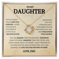 TO MY DAUGHTER | LOVE KNOT NECKLACE | NEVER FORGET THAT I LOVE YOU