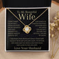 GIFT FOR WIFE | I CAN'T LIVE WITHOUT YOU | LOVE KNOT NECKLACE