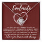 TO MY BEAUTIFUL SOULMATE | I FOUND MY MISSING PIECE | LOVE KNOT NECKLACE