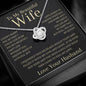 GIFT FOR WIFE | I CAN'T LIVE WITHOUT YOU | LOVE KNOT NECKLACE