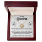 TO MY QUEEN | YOU ARE MY INSPIRATION | ROSE WHITE | LOVE KNOT NECKLACE