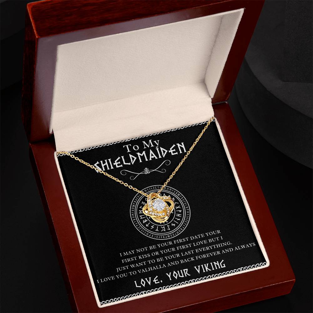 Necklace Gift To My Shieldmaiden, Viking Jewelry For Women, Her, Wife, Soulmate