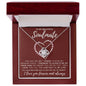 TO MY BEAUTIFUL SOULMATE | I FOUND MY MISSING PIECE | LOVE KNOT NECKLACE