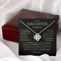 Sensational Breathtaking Necklace: 'Never Forget That I Love You' Message- The Perfect Gift from a Proud Dad!"