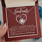 TO MY BEAUTIFUL SOULMATE | I FOUND MY MISSING PIECE | LOVE KNOT NECKLACE