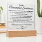 TO MY BEAUTIFULL SOULMATE | I LOVE YOU | ACRYLIC PLAQUE