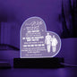 TO MY WIFE | I HAD YOU AND YOU HAD ME | HEART ACYLIC PLAQUE WHITE
