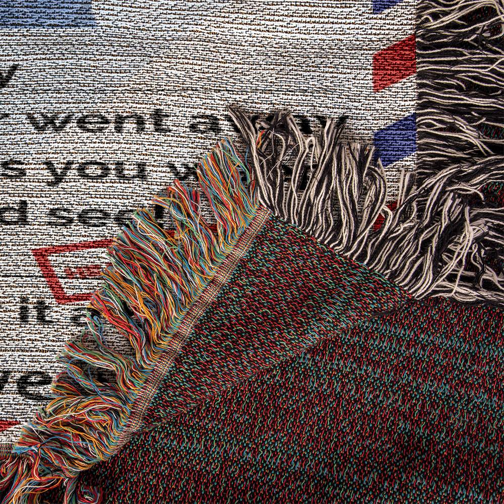 A Letter from Heaven | Personalized Photo Heirloom Woven Blanket
