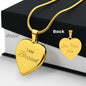 ENGRAVED PERSONALIZED HEART NECKLACE | I AM BLESSED