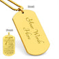 MY SON | ENGRAVED DOG TAG NECKLACE | YOU ARE MY SON