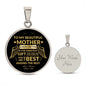 TO MY BEAUTIFUL MOTHER | CIRCLE PENDANT NECKLACE | YOU ARE THE BEST