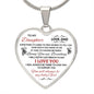 TO MY DAUGHTER | HEART NECKLACE | IF I HAD TO CHOOSE