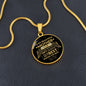 TO MY BEAUTIFUL MOTHER | CIRCLE PENDANT NECKLACE | YOU ARE THE BEST