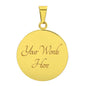 TO MY BEAUTIFUL MOTHER | CIRCLE PENDANT NECKLACE | YOU ARE THE BEST