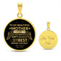 TO MY BEAUTIFUL MOTHER | CIRCLE PENDANT NECKLACE | YOU ARE THE BEST