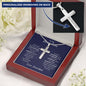 TO MY GRANDSON | STAINLESS STEEL CROSS NECKLACE | I WILL LOVE YOU FOREVER