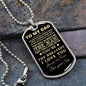 TO MY DAD | LUXURY MILITARY NECKLACE DOG TAG | YOU ARE THE GREATEST