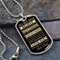 TO MY SON | LUXURY MILITARY NECKLACE DOG TAG | BELIEVE