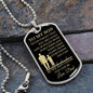 TO MY SON | DOG TAG | NEVER FORGET THAT YOU ARE LOVED