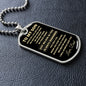 TO MY SON | DOG TAG | JUST BELIEVE IN YOU