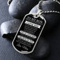 TO MY SON | LUXURY MILITARY NEKLACE DOG TAG | NEVER FORGET|