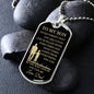 TO MY SON | DOG TAG | NEVER FORGET THAT YOU ARE LOVED