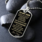 TO MY SON | DOG TAG | JUST BELIEVE IN YOU