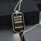 TO MY SON | LUXURY MILITARY NECKLACE DOG TAG | BELIEVE
